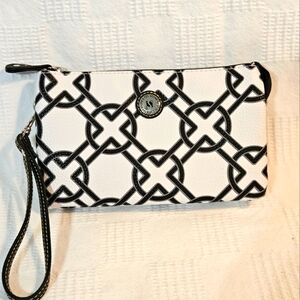 Stone & Co. Black & White Crossbody Bag or Wristlet